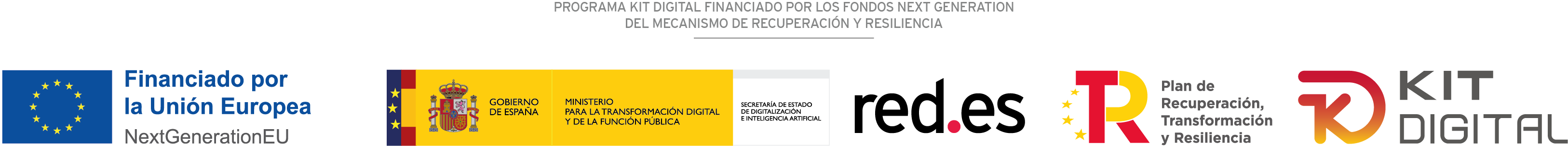 Programa Kit Digital cofinanciado por los fondos Next Generation EU